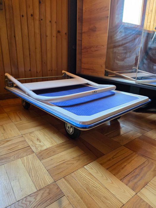 Duży Wózek Platformowy HIGHER Składany Kółka Z Łożyskami