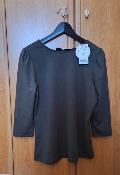 Bluzka z kokardką Orsay, khaki, L