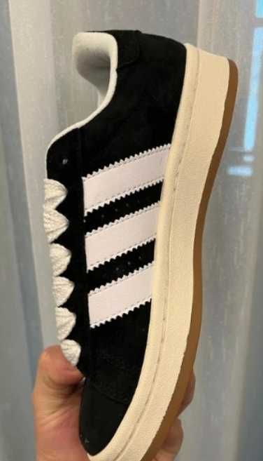 adidas Campus 00s Low Black White Gum   36