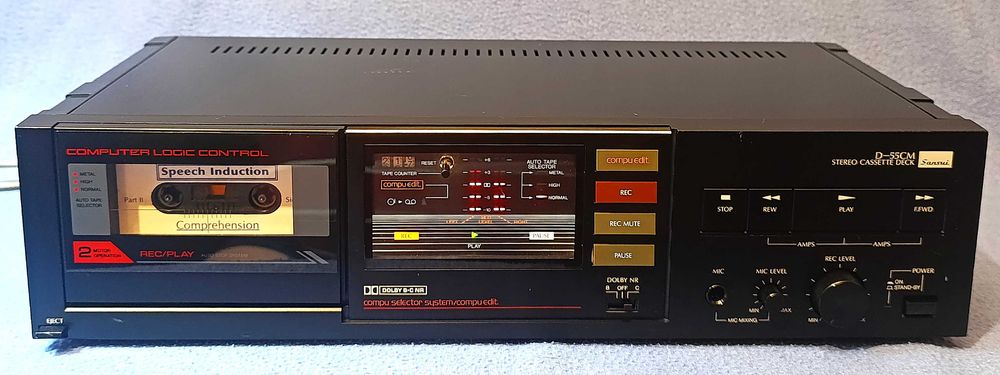 SANSUI D-55CM stereo cassette deck