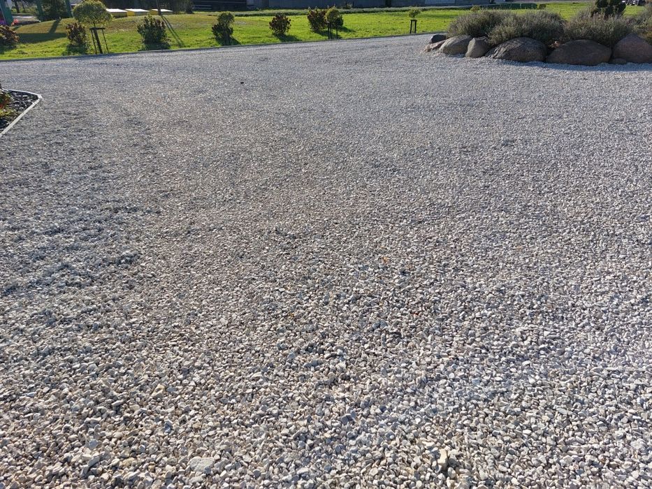 Kruszywo ozdobne grys 8 _16 tłuczeń kliniec kielecki biały