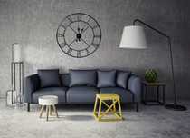 ZEGAR ŚCIENNY retro loft METALOWY rzymski 3D na ścianę VINTAGE 80 cm