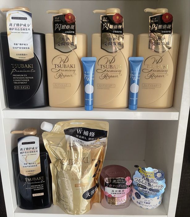 Кондиціонер Бальзам Шампунь Shiseido Tsubaki Premium Volume Gold Black