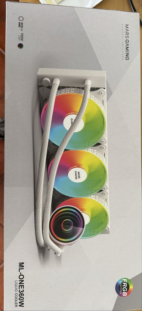 Mars Gaming ML-ONE360 -  360mm branco NOVO