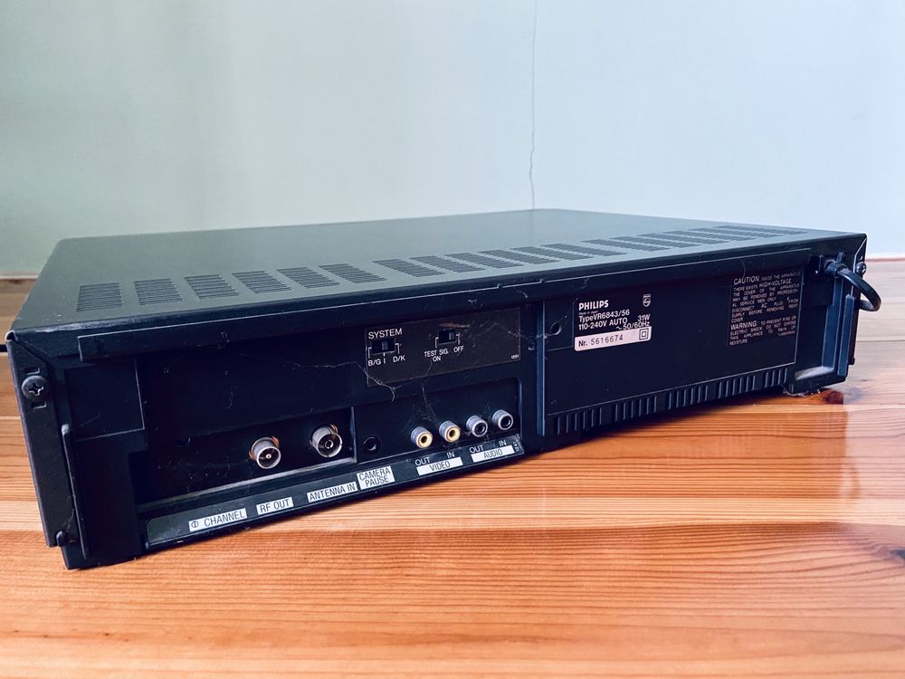 Magnetowid vintage Philips VR-6843/56 odtwarzacz kaset Video VHS retro