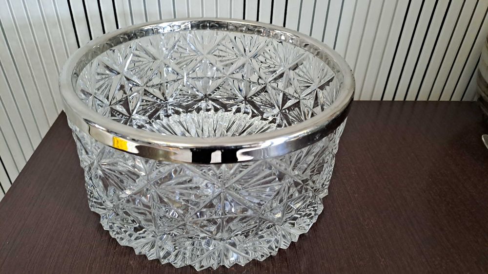 Салатник большой хрусталь 26см глубокий 10см