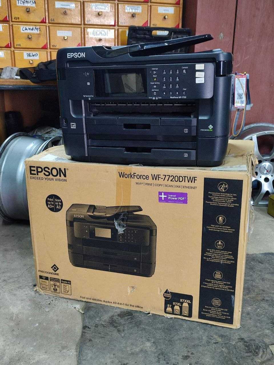 МФУ Цветной Принтер Сканер Epson WorkForce 7720 DTWF WiFi