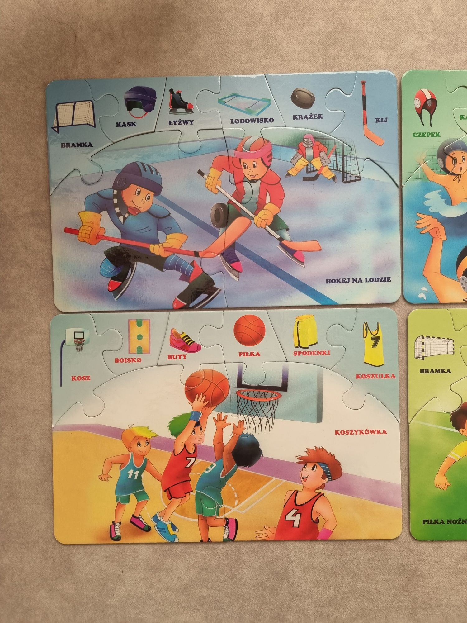Puzzle dla dzieci dyscypliny sportowe puzzle Venatus