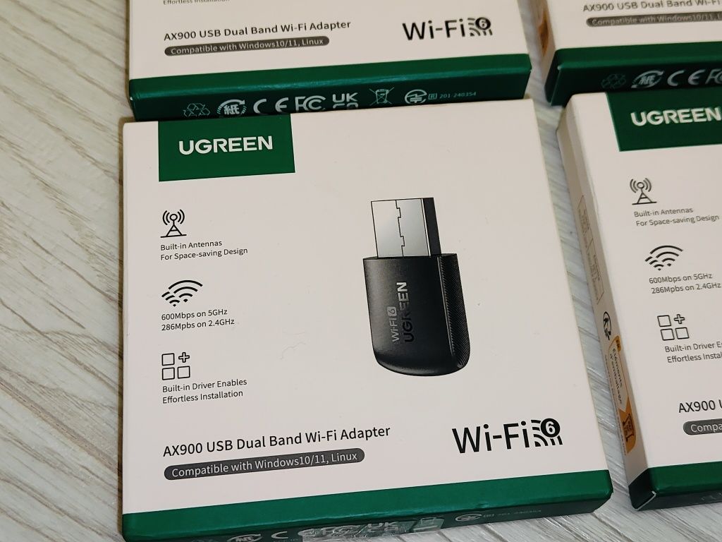 UGREEN WiFi 6 AX900 5G/2.4G USB адаптер CM762