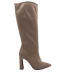 Buty damskie kozaki na obcasie taupe eleganckie TAMARIS rozmiar 41