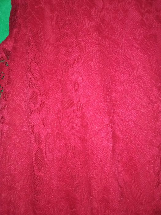 Czerwona podwójna sukienka