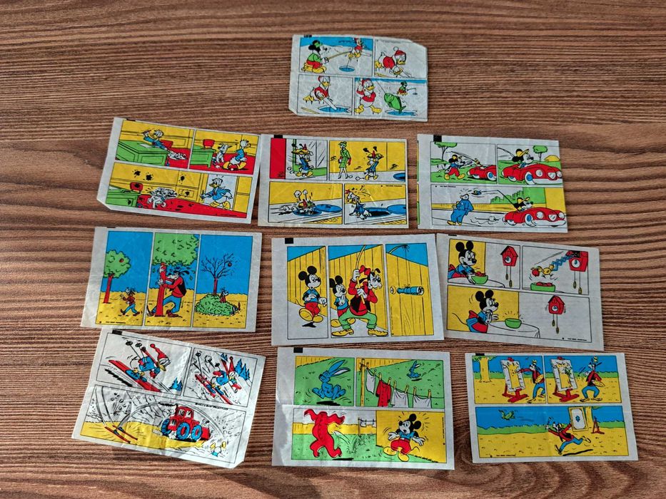 Obrazki z gumy Donald lata 90-te i PRL super zestaw nr 3