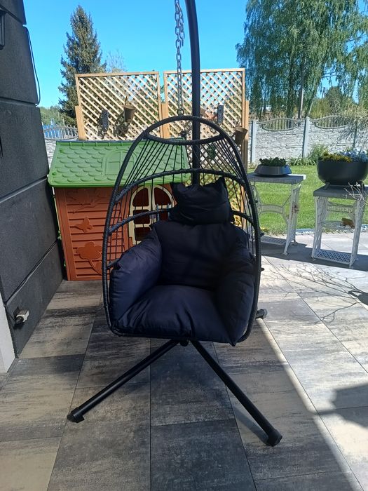 Huśtawka Kokon granatowy nowy
