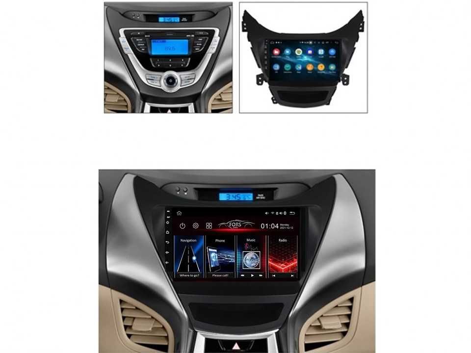 Radio samochodowe Android Hyundai Elantra (9") 2011.-2013