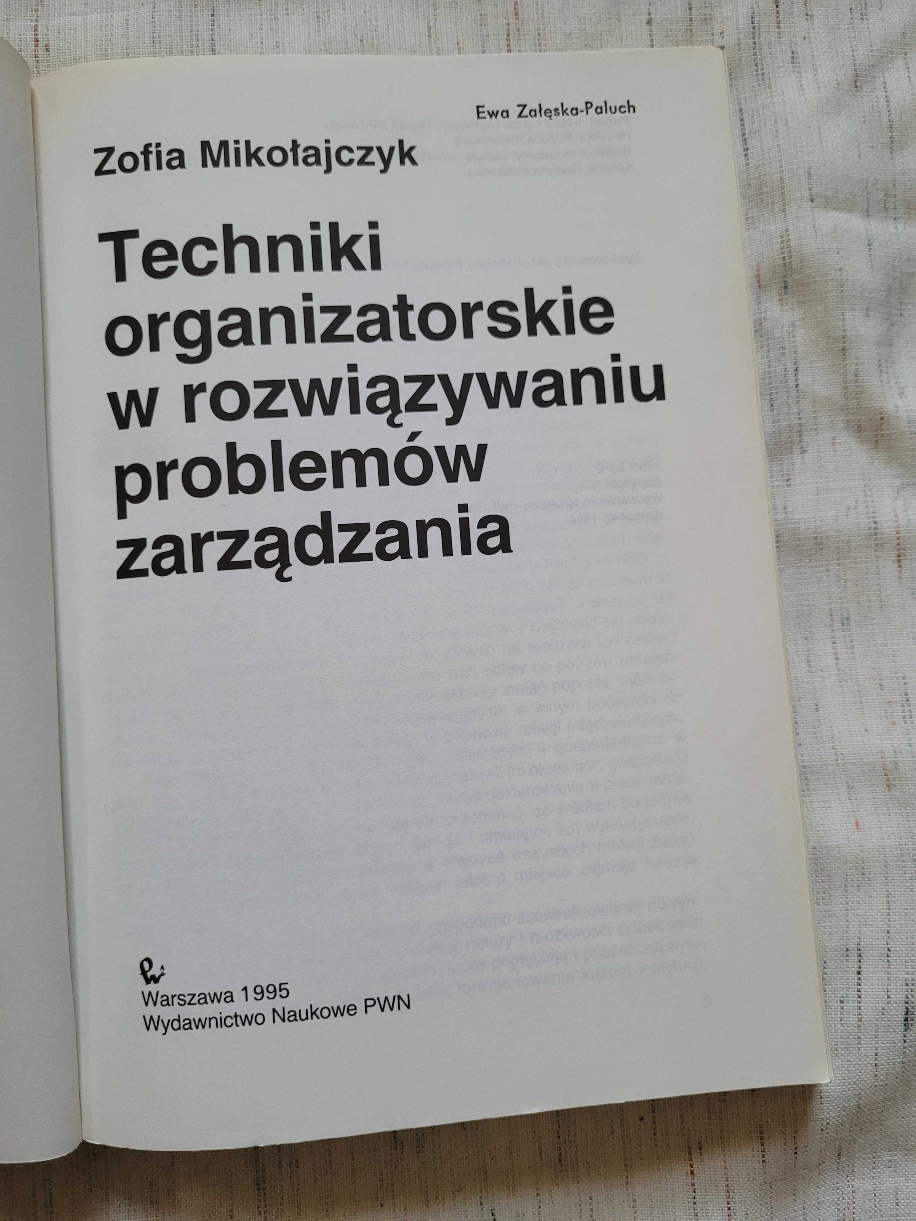 Zarządzanie jakością, Techniki organizatorskie - zestaw książek
