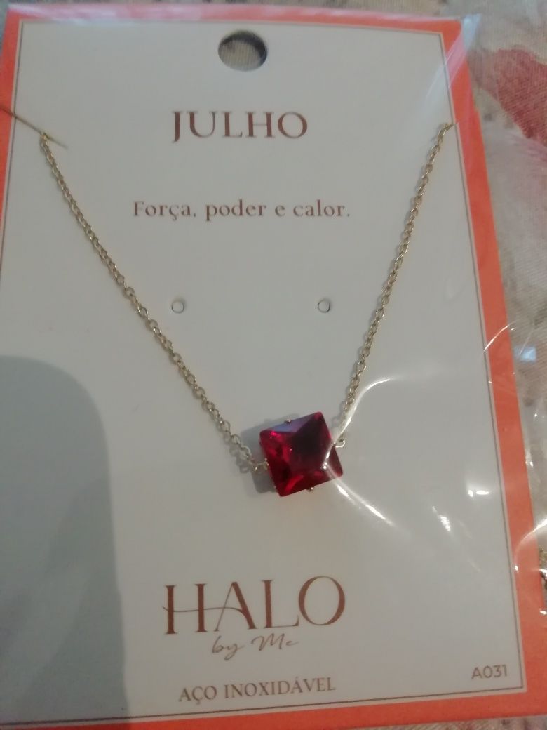 Fio com pedra do signo