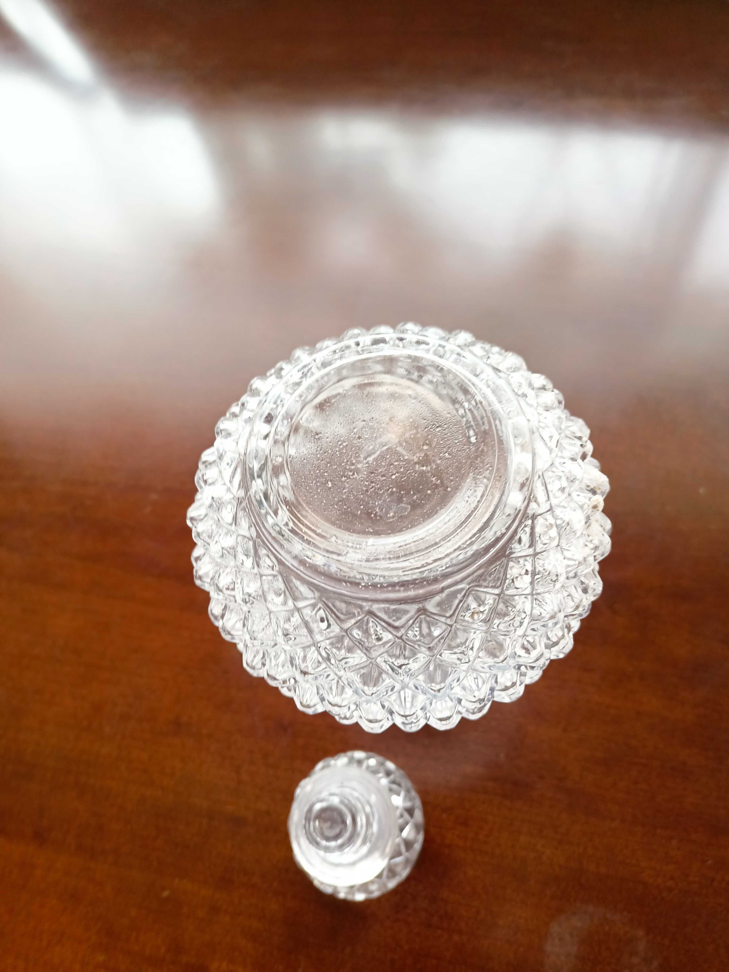 Kryształowa karafka, dekanter guziki Francuski kryształ