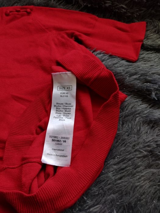 Bordowa bluzka Orsay