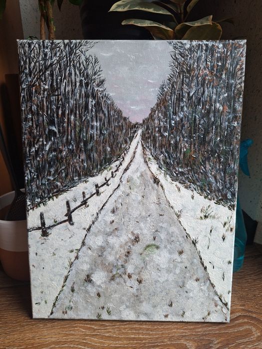 Obraz na płótnie ręcznie malowany