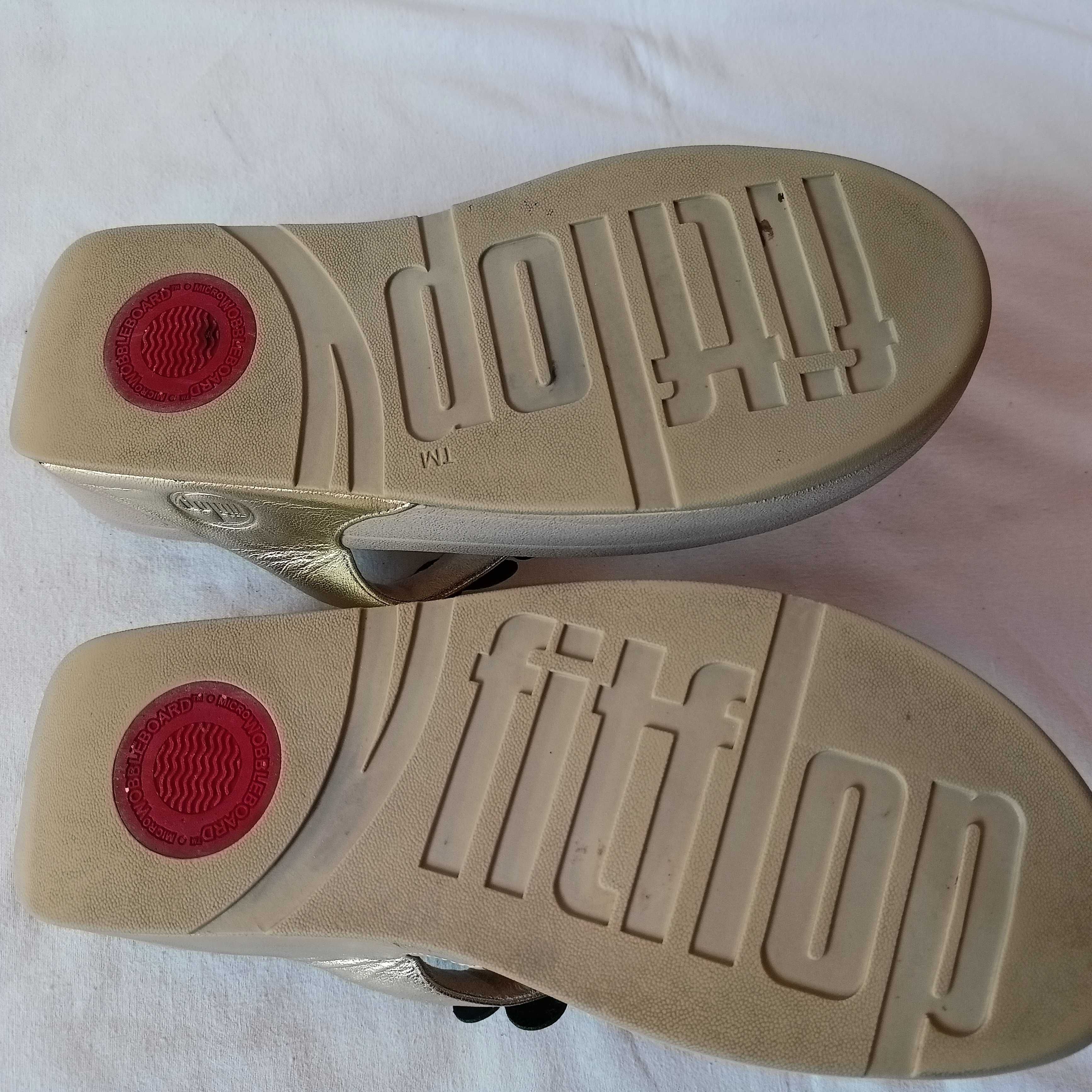 fitflop roz. 39 - dł. wkł. 25 cm /z metki/- skóra - stan bdb