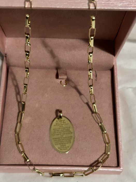 Fio cardiê em ouro maciço 18k