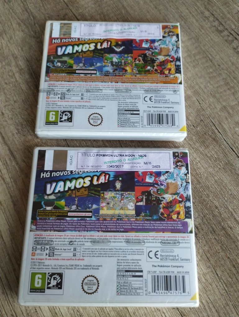 Jogo Pokémon Ultra Sun + Ultra Moon  Nintendo 3DS novos e selados