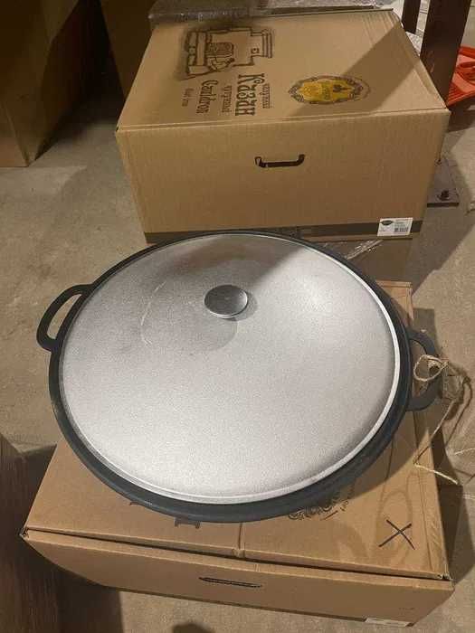 Казан узбецький 8,12,15,18л кришка гриль,гладка