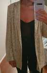 Blazer dourado glitter