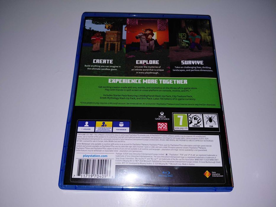 ps4 MINECRAFT BEDROCK EDITION najnowsza edycja działa z VR po polsku