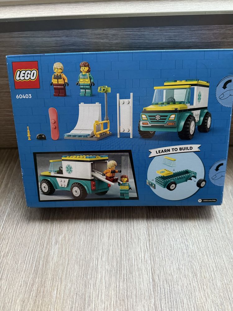 Конструктор Lego швидка допомога, Лего Lego скорая помощь, LEGO CITY