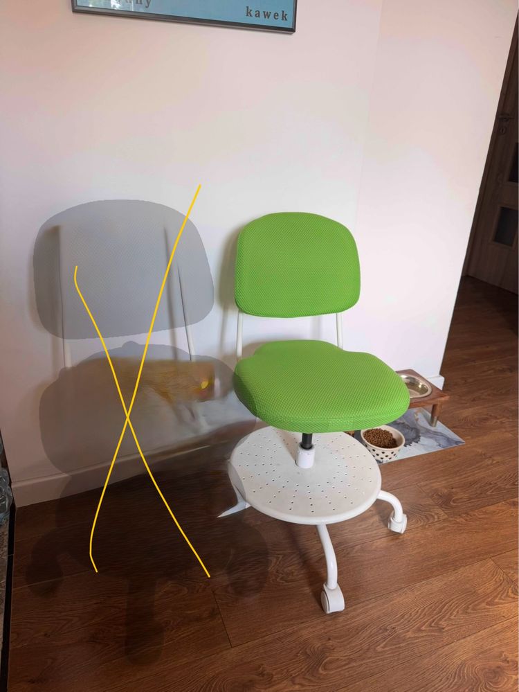 Vimund ikea krzeslo obrotowe dziecięce biurowe do biurka dla dzieci