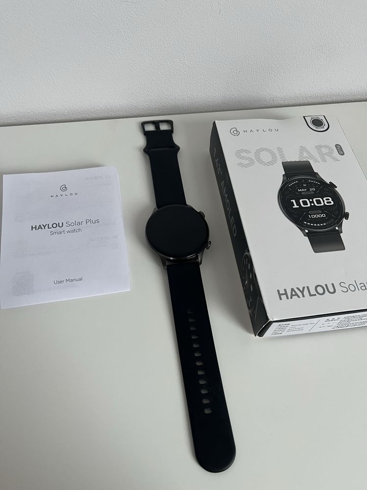 Smartwatch HAYLOU Solar Plus RT3 Czarny | bdb stan | z pudełkiem