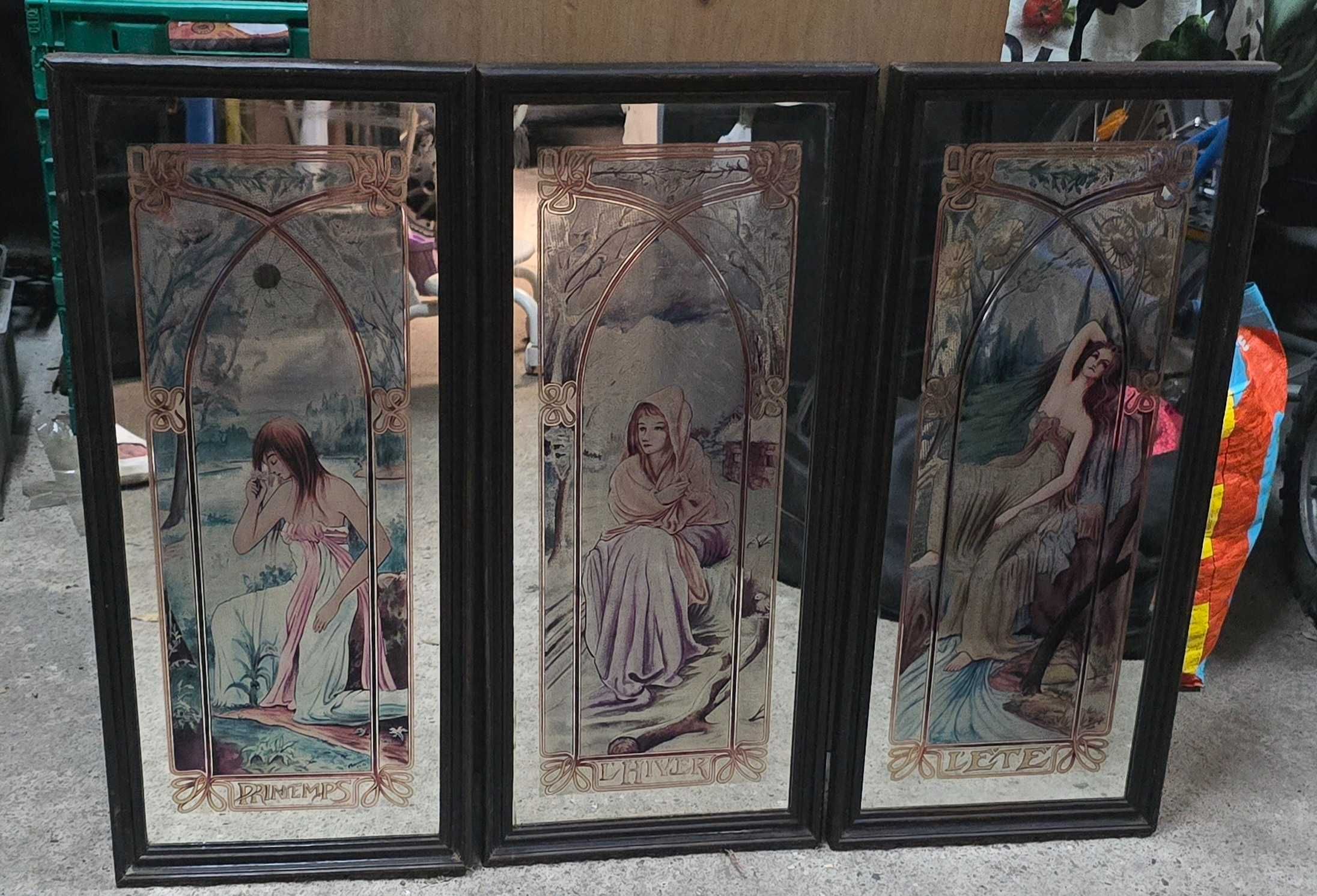 Quadros das estacoes do ano espelhados