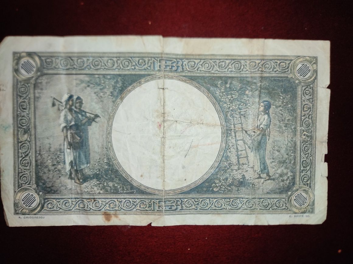 Румынская банкнота Деньги Румынии 1944 г. 1000 Лей Lei