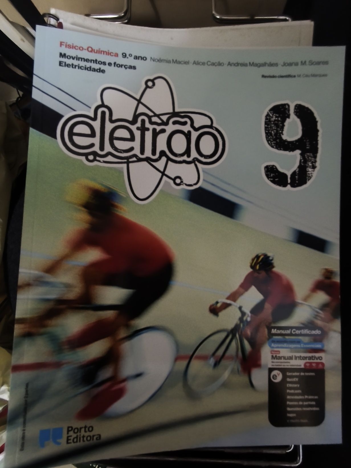 Electrão 9 (manual e ca  do professor+fichas+testes extra) COM SOLUÇÕE