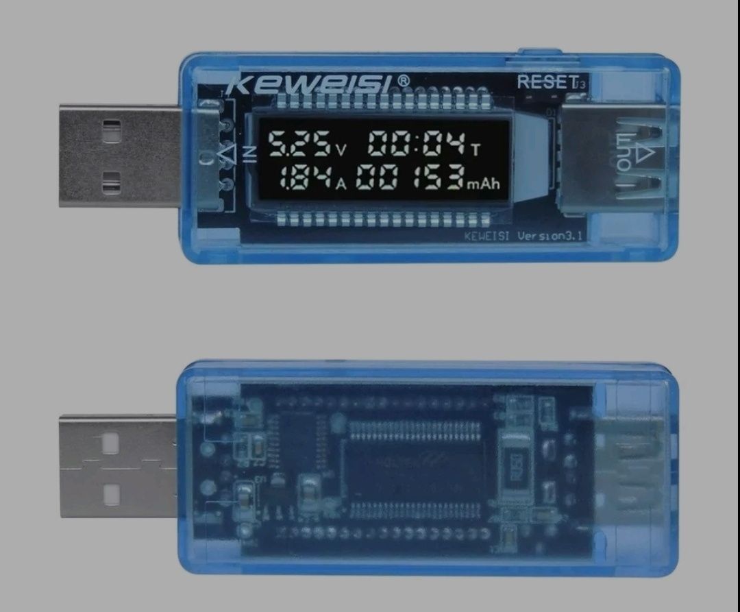 USB тестер с ярким экраном