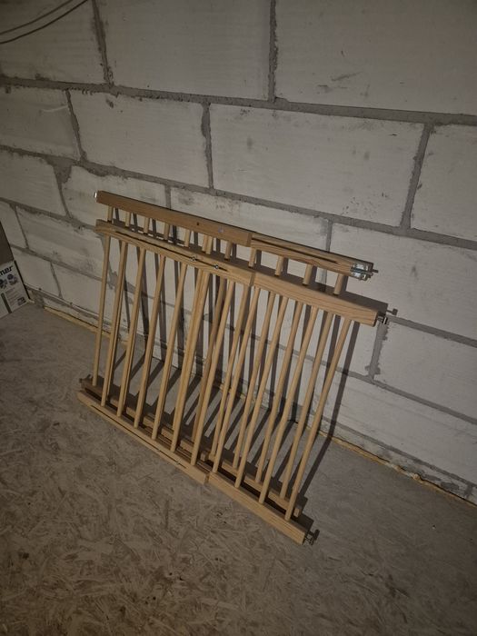 Bramka na schody drewniana 2 sztuk z regulacją