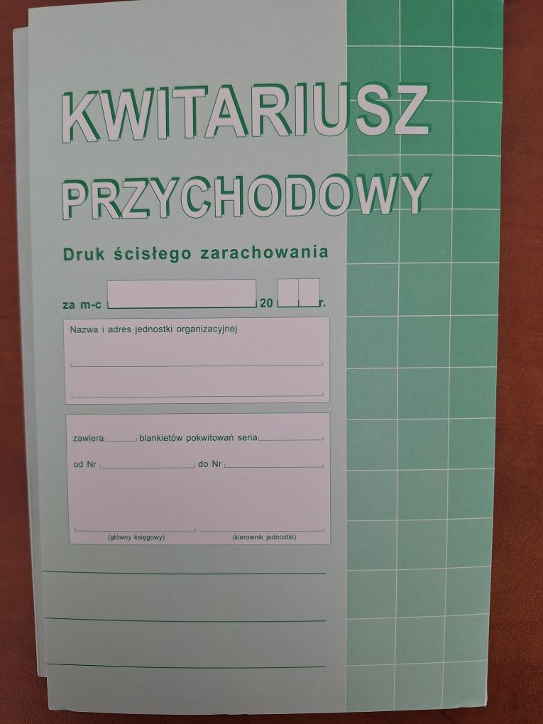 Kwitariusz przychodowy