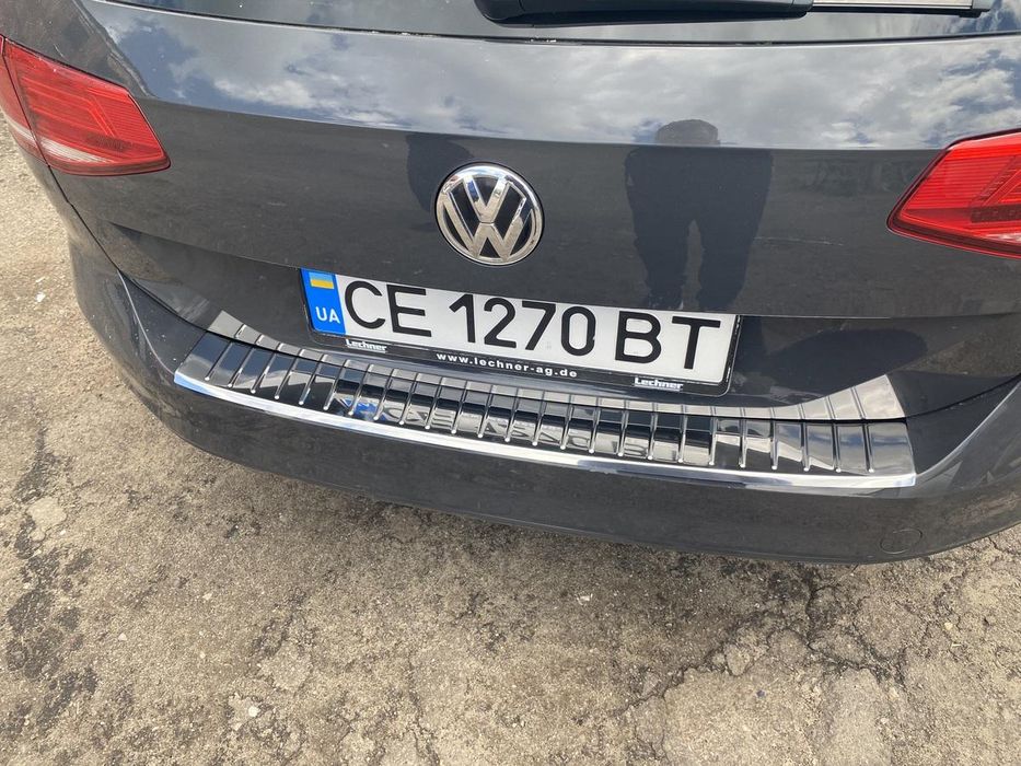 VW Passat B8 SW Накладка на задний бампер нержавейка Carmos (г)