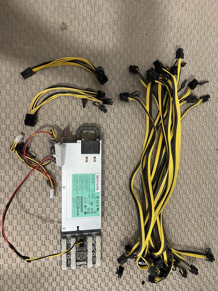 Fonte 1200w + breakout 16 + 12 cabos