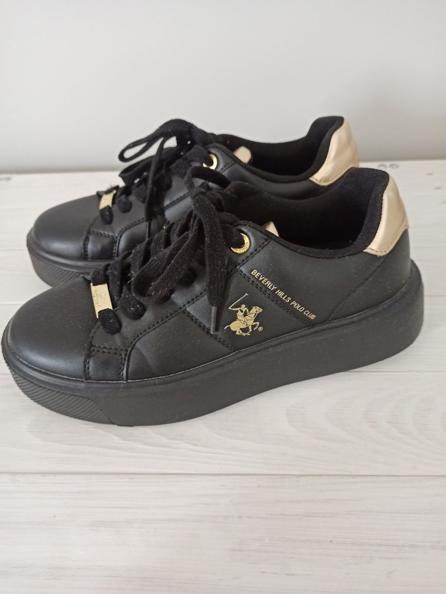 Czarne sneakersy Beverly Hills Polo Club rozmiar 38/39