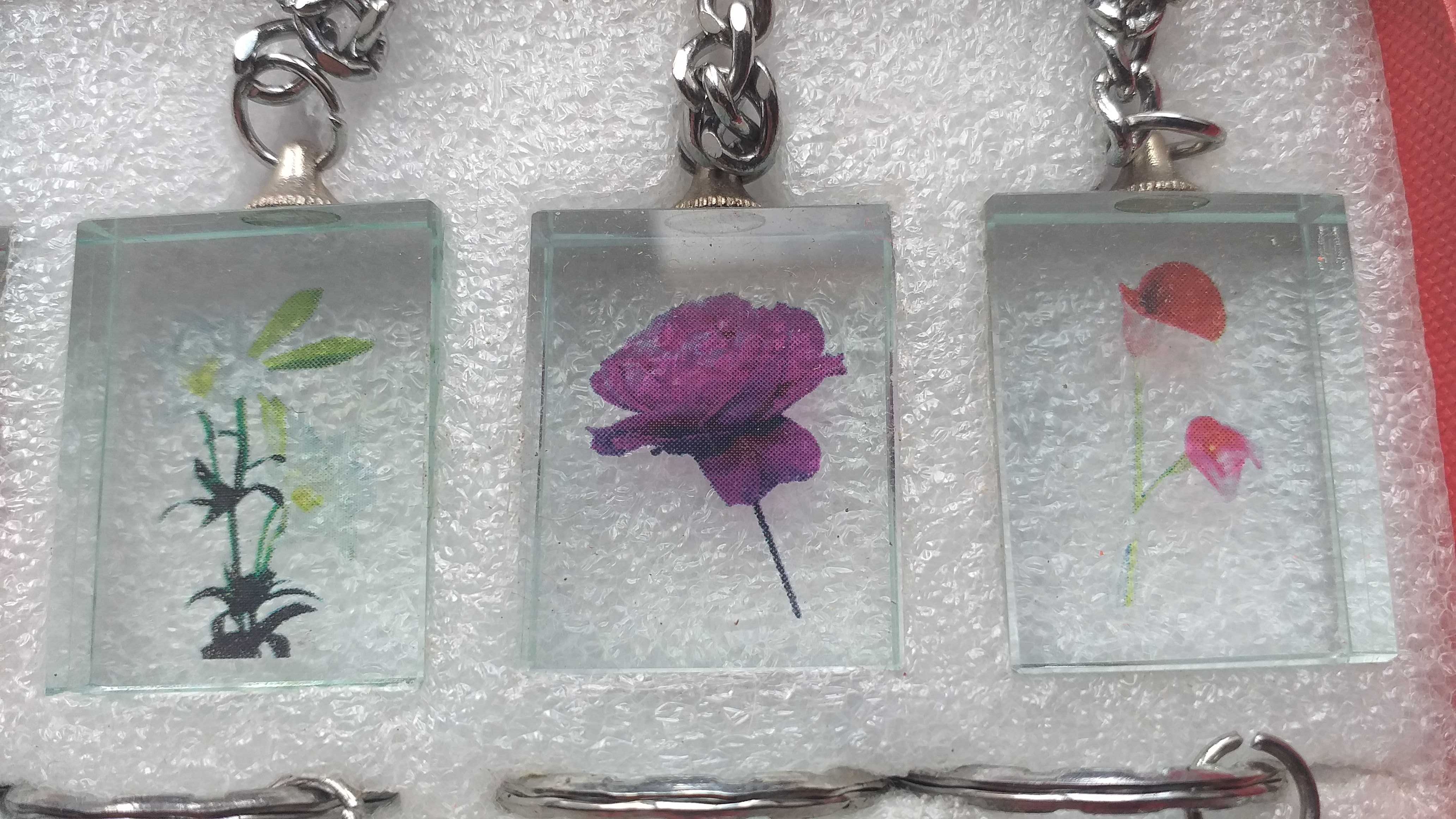 Porta-chaves - Flores + Signos - novos - portes incluidos