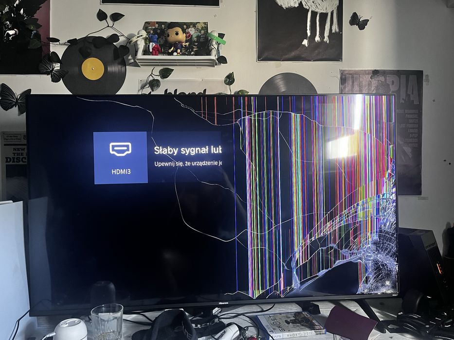 Uszkodzony telewizor Hisense 50 cali