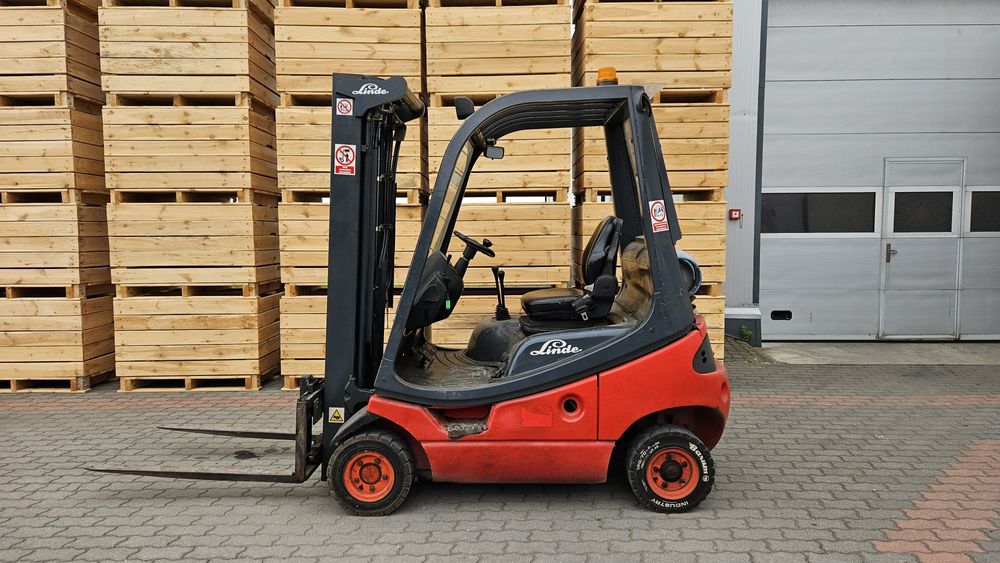 Wózek Widłowy Linde H16T Tylko 7600MTG triplex gaz terenowy Przesuw