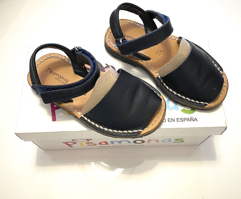 Sandálias menorquinas - cor azul escura - tamanho 24