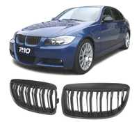 GRELHAS FRONTAIS PARA BMW E90 E91 05-08 LOOK M PRETO MATT