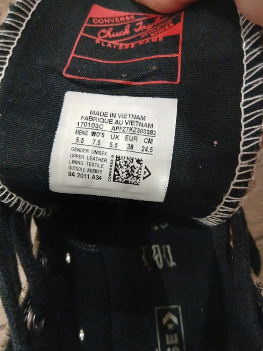 Converse. Кеди, кроси, мокасини. Нові, привезені з Іспанії. Розмір 38