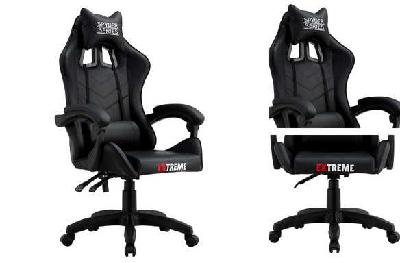 Fotel Gracza Gamingowy EXTREME SPYDER Black
