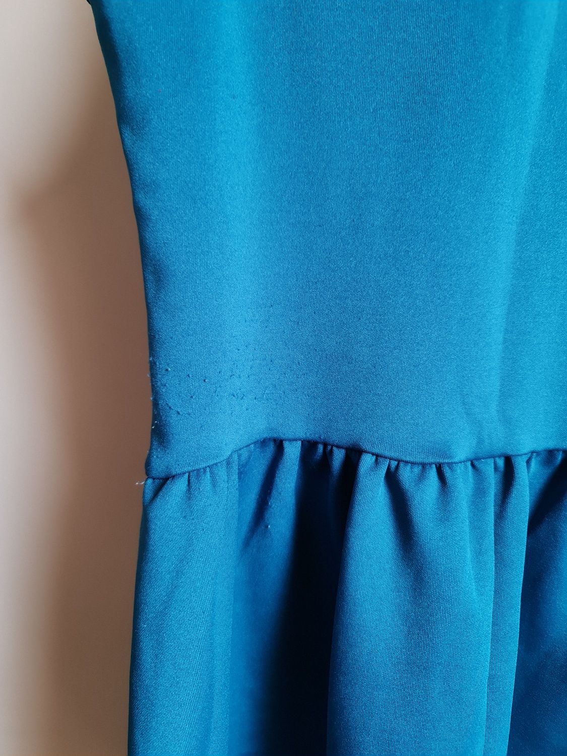 Sukienka na lato H&M XS 34 niebieska letnia