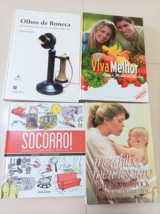 Livros antigos de capa dura com Ilustrações (vintage)